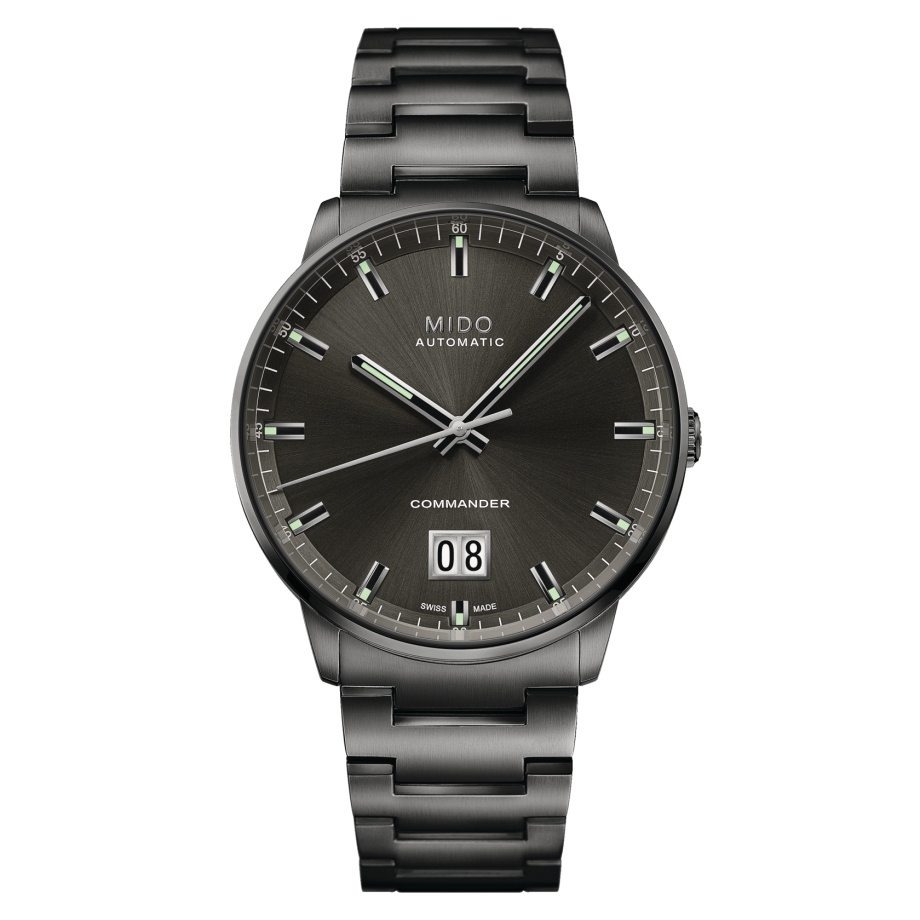 Mido M021.626.33.061.00 : Commander Big Date PVD / Grey / Bracelet