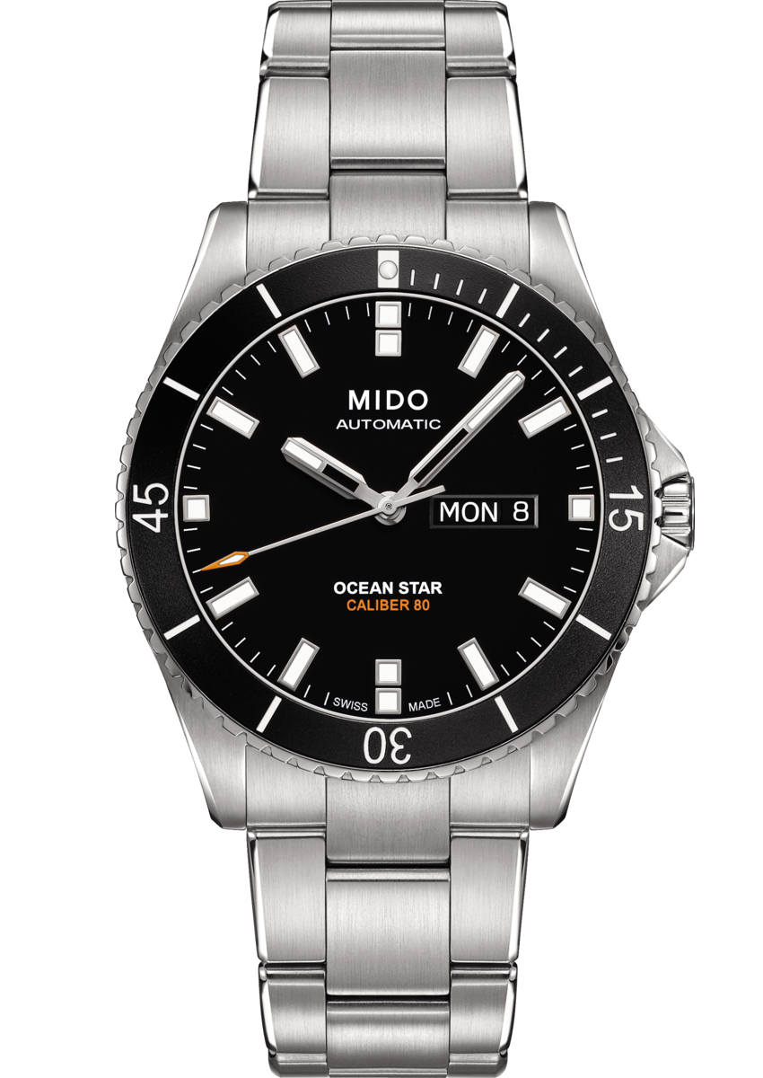 Mido M026.430.11.051.00 : Ocean Star 200 Stainless Steel / Black / Bracelet