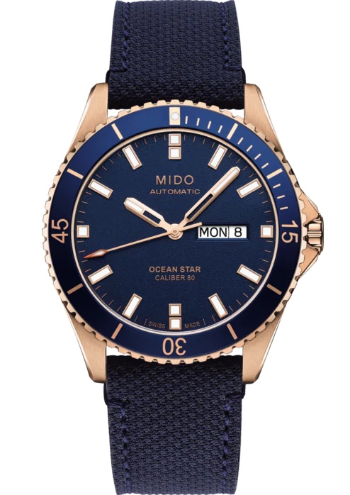 Mido M026.430.36.041.00 : Ocean Star 200 Rose / Blue / Canvas