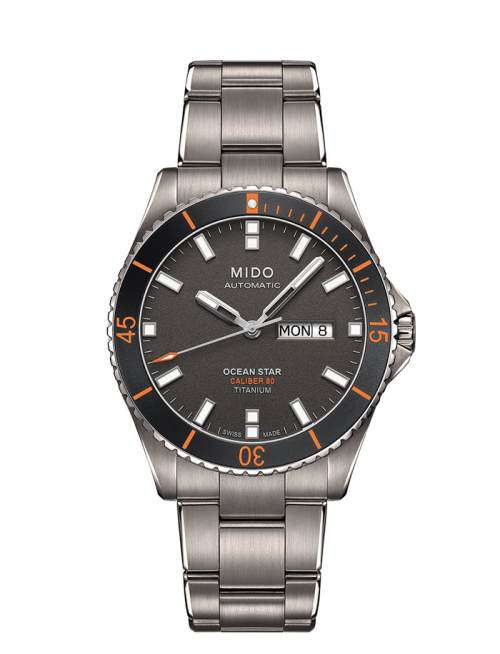 Mido M026.430.44.061.00 : Ocean Star 200 Titanium / Grey / Bracelet