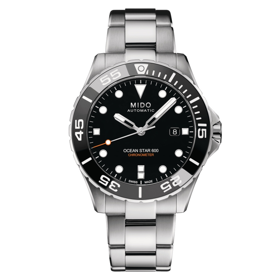 Mido M026.608.11.051.00 : Ocean Star 600 Chronometer Stainless Steel / Black / Bracelet