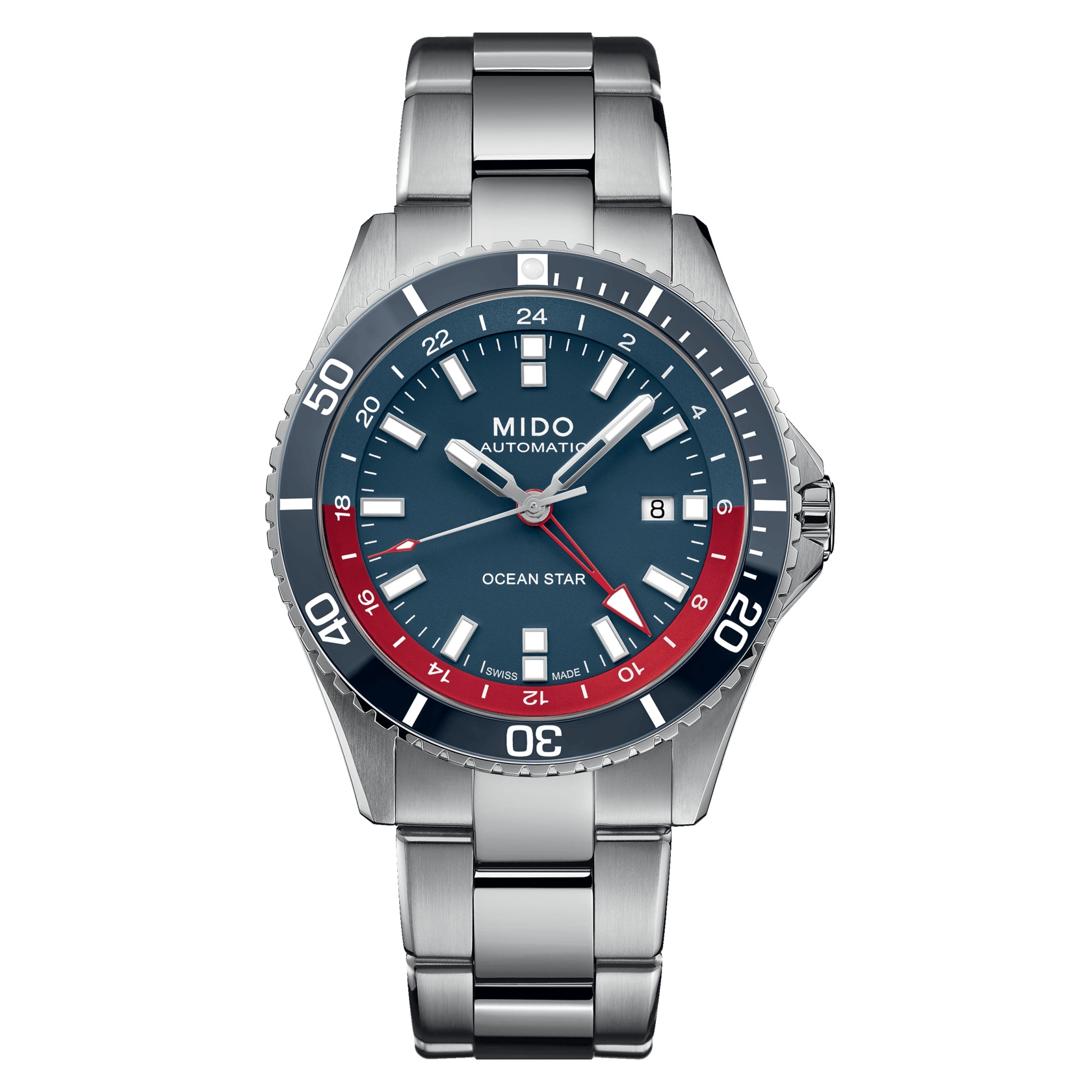 Mido M026.629.11.041.00 : Ocean Star GMT Stainless Steel / Blue / Bracelet
