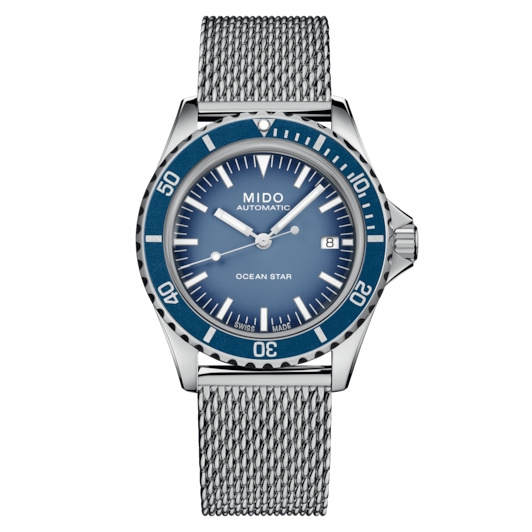Mido M026.807.11.041.01 : Ocean Star Tribute Stainless Steel / Blue Gradient