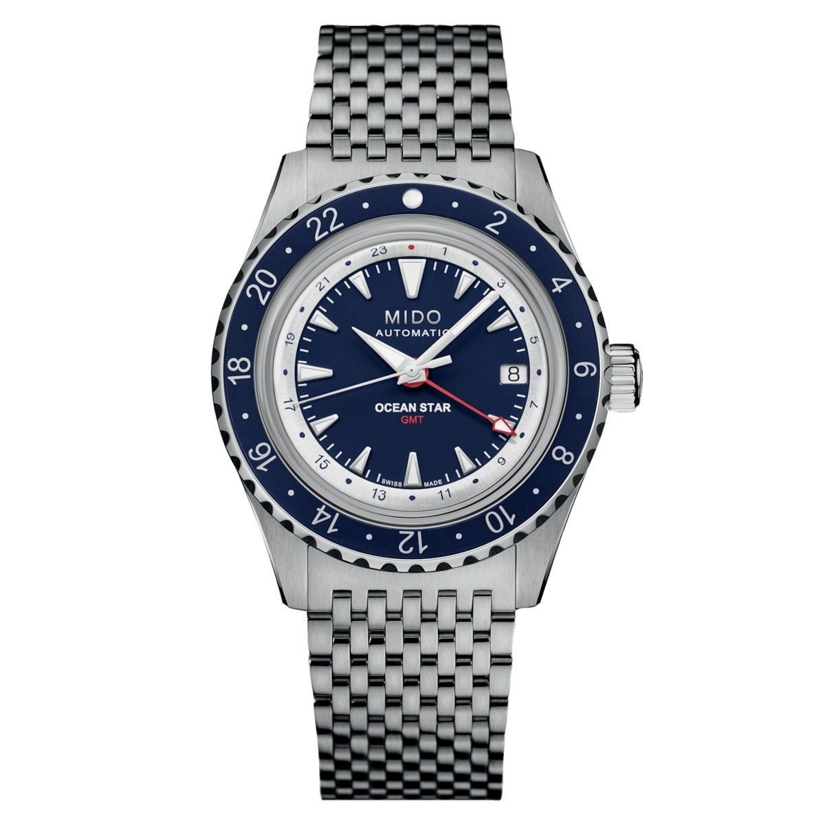 Mido M026.829.18.041.00 : Ocean Star GMT Stainless Steel / Blue / Bracelet