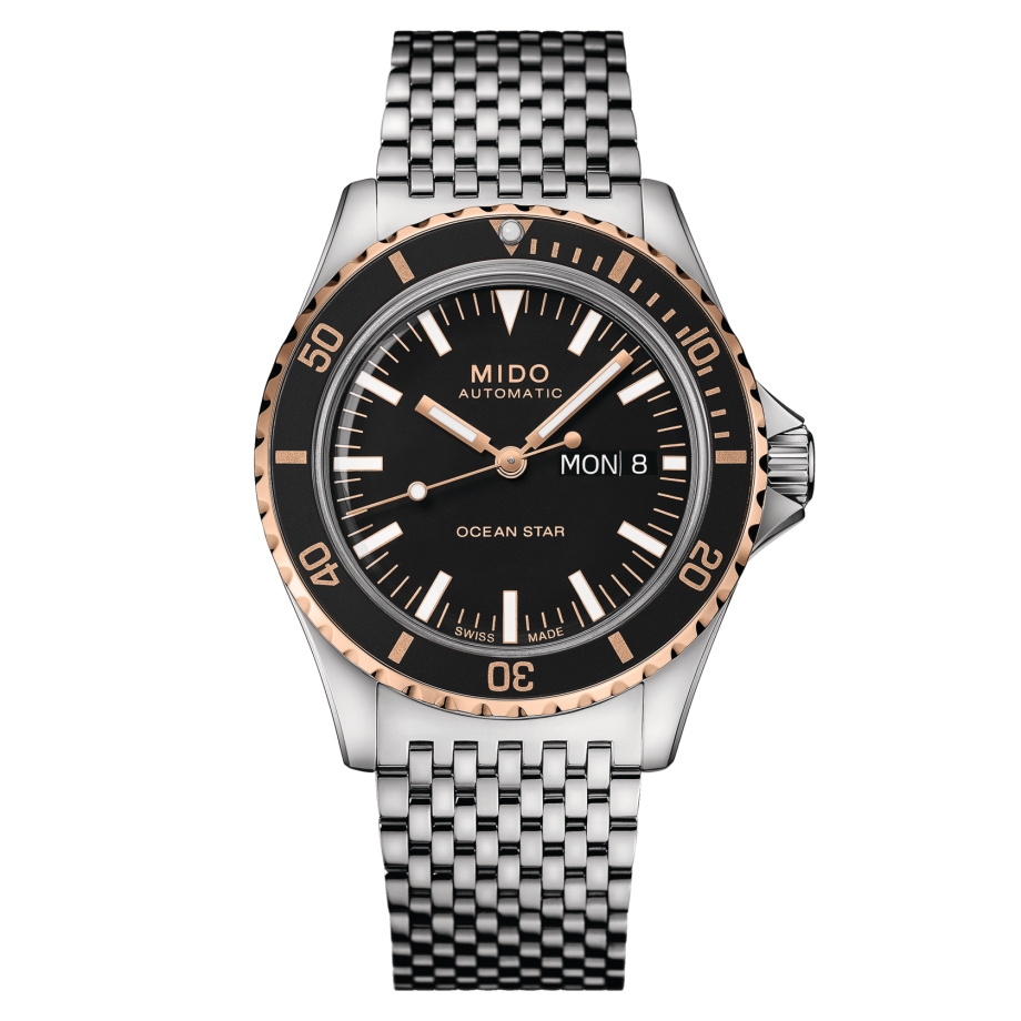 Mido M026.830.21.051.00 : Ocean Star Tribute Stainless Steel / Rose Gold / Black