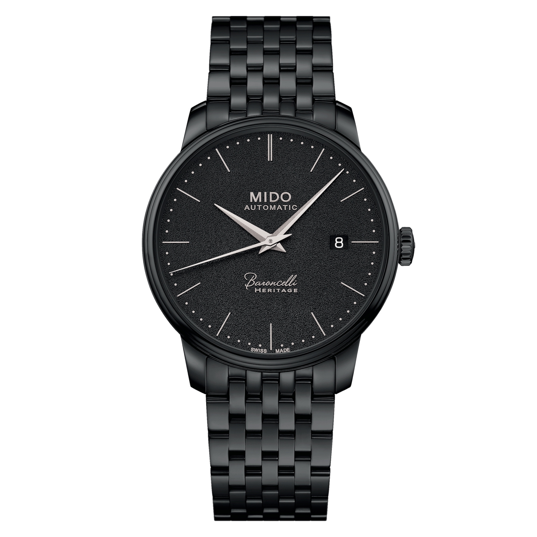 Mido M027.407.33.050.00 : Baroncelli Heritage PVD / Black / Bracelet