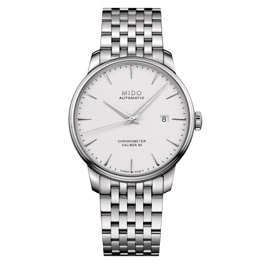 Mido M027.408.11.031.00 : Baroncelli Chronometer Stainless Steel / Silver / Bracelet