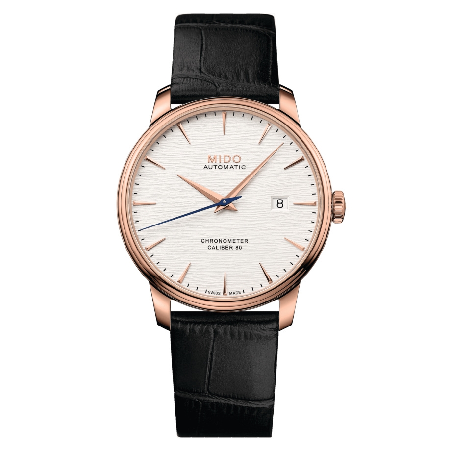 Mido M027.408.36.031.00 : Baroncelli Chronometer Rose Gold / Silver