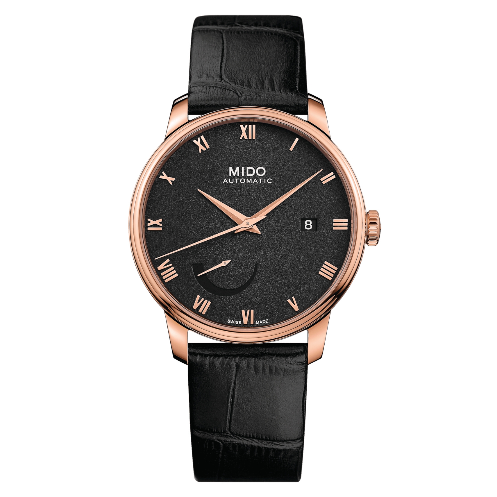 Mido M027.428.36.053.00 : Baroncelli Power Reserve Rose Gold / Black