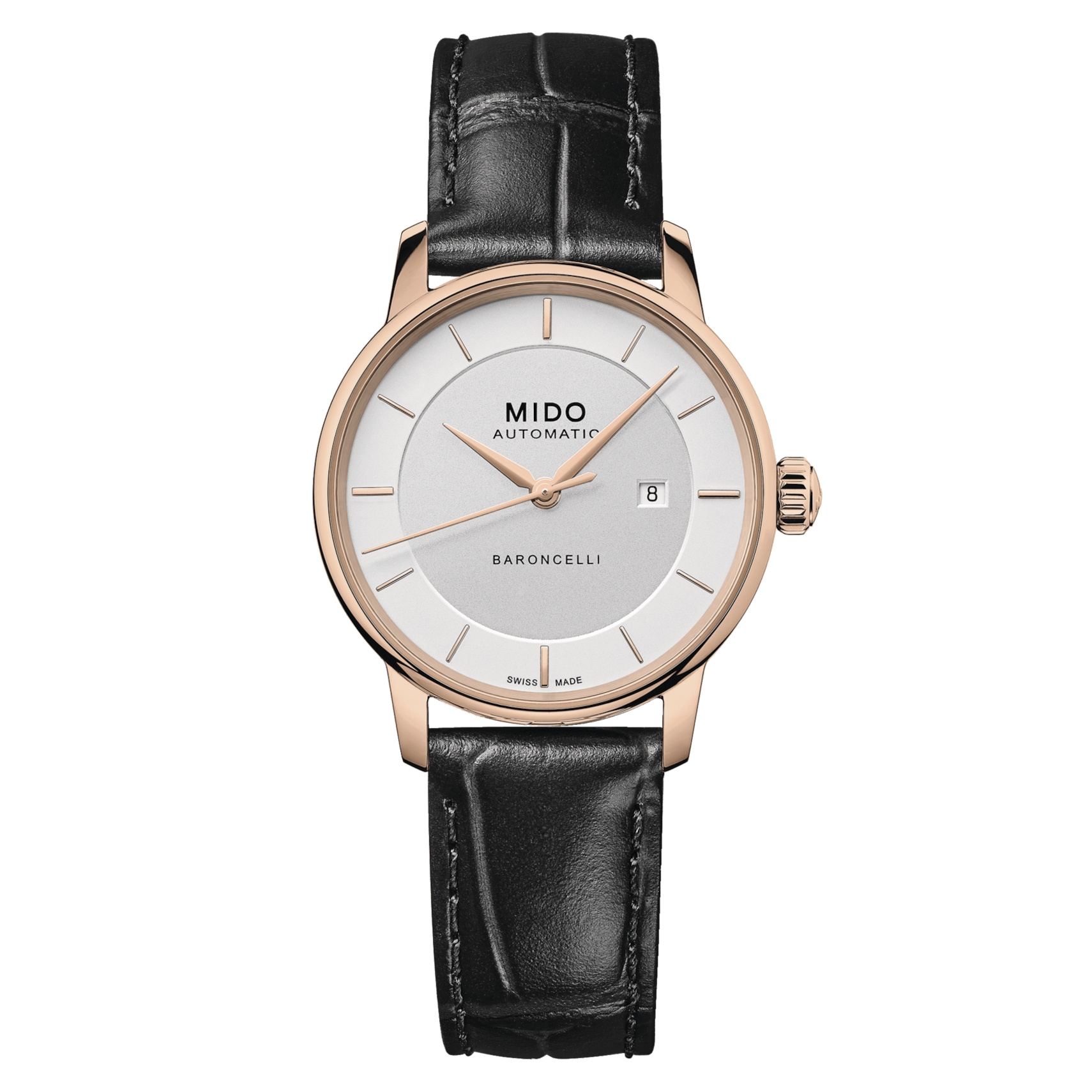 Mido M037.207.36.031.00 : Baroncelli Signature 30 Rose Gold / Silver