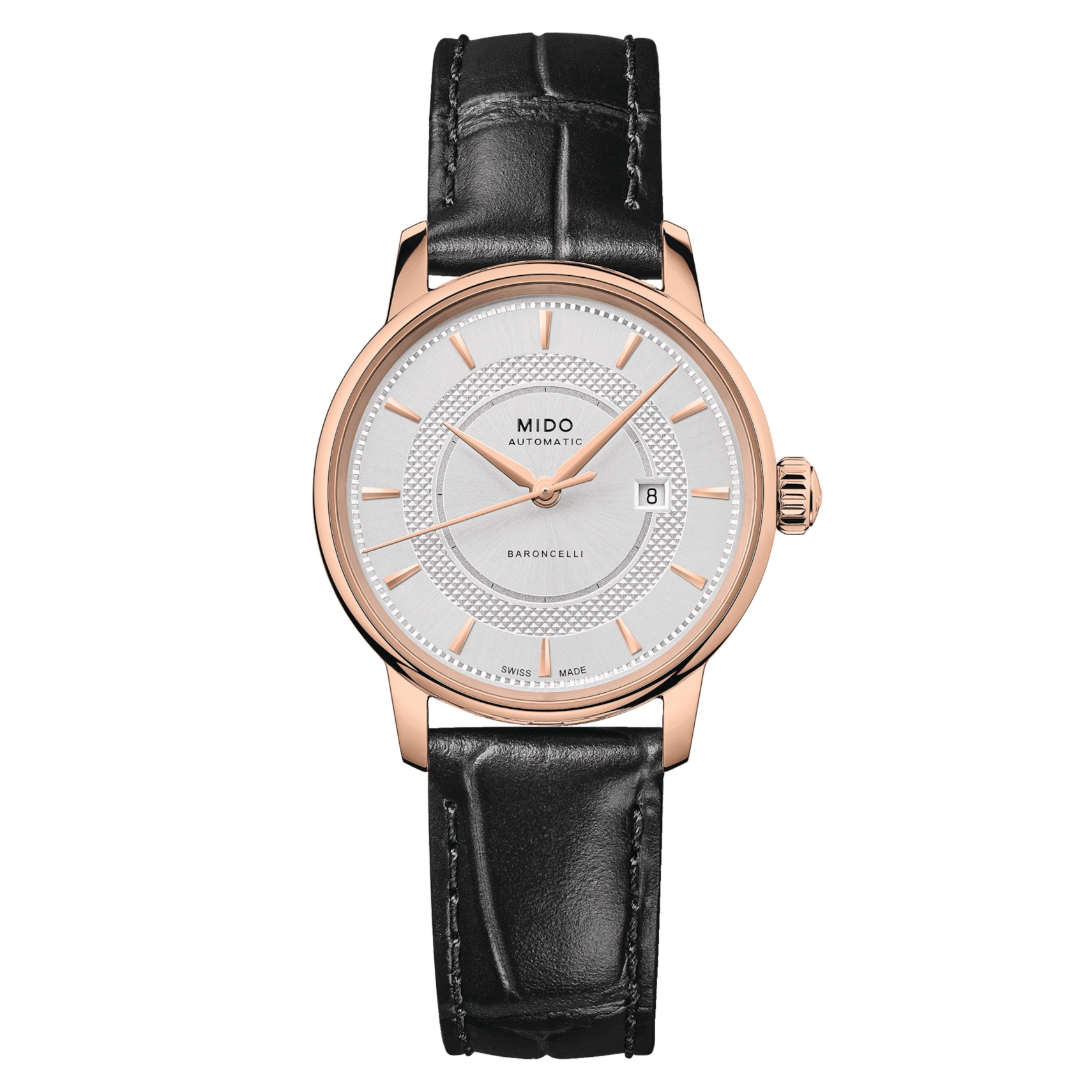 Mido M037.207.36.031.01 : Baroncelli Signature 30 Rose Gold / Silver