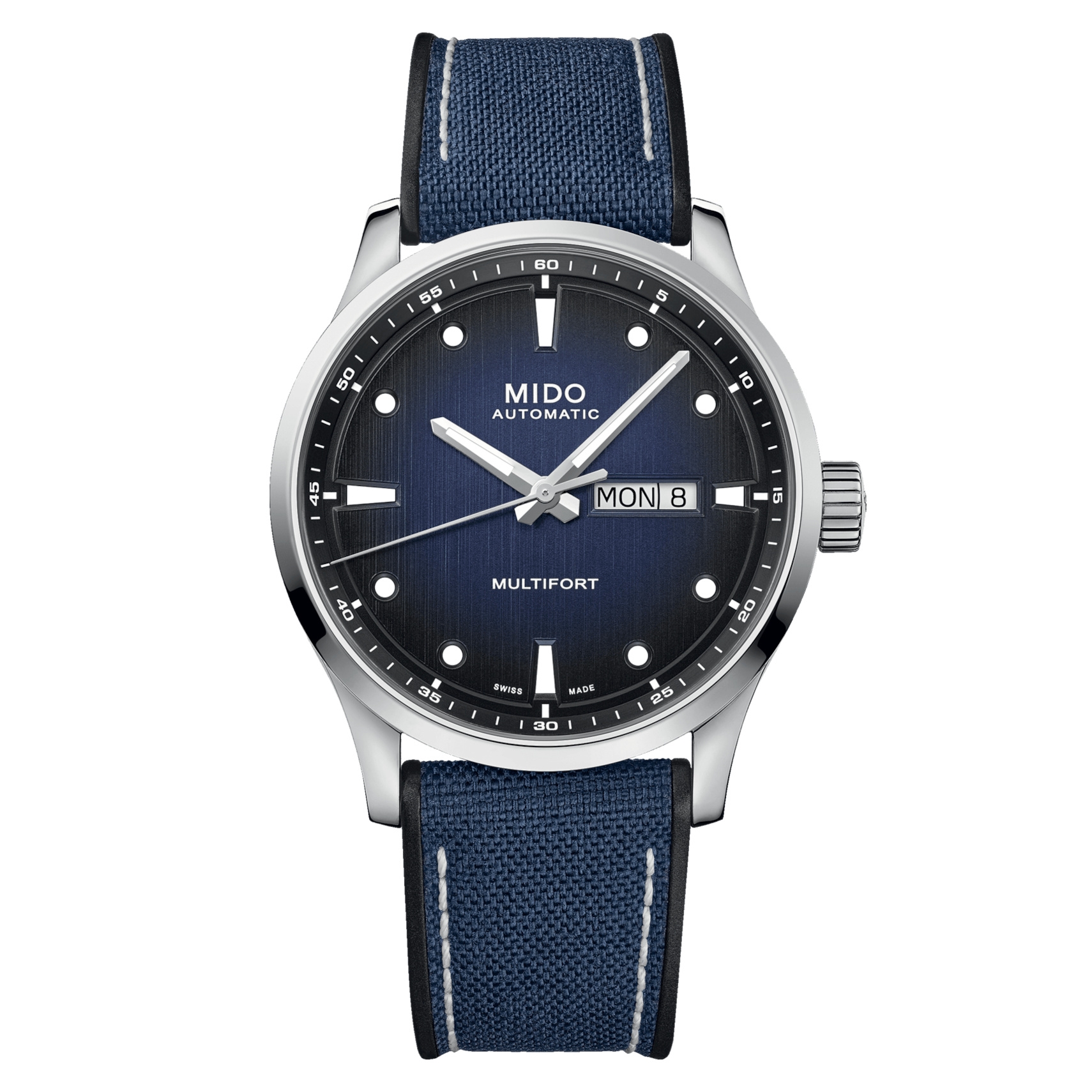 Mido M038.430.17.041.00 : Multifort M Stainless Steel / Blue