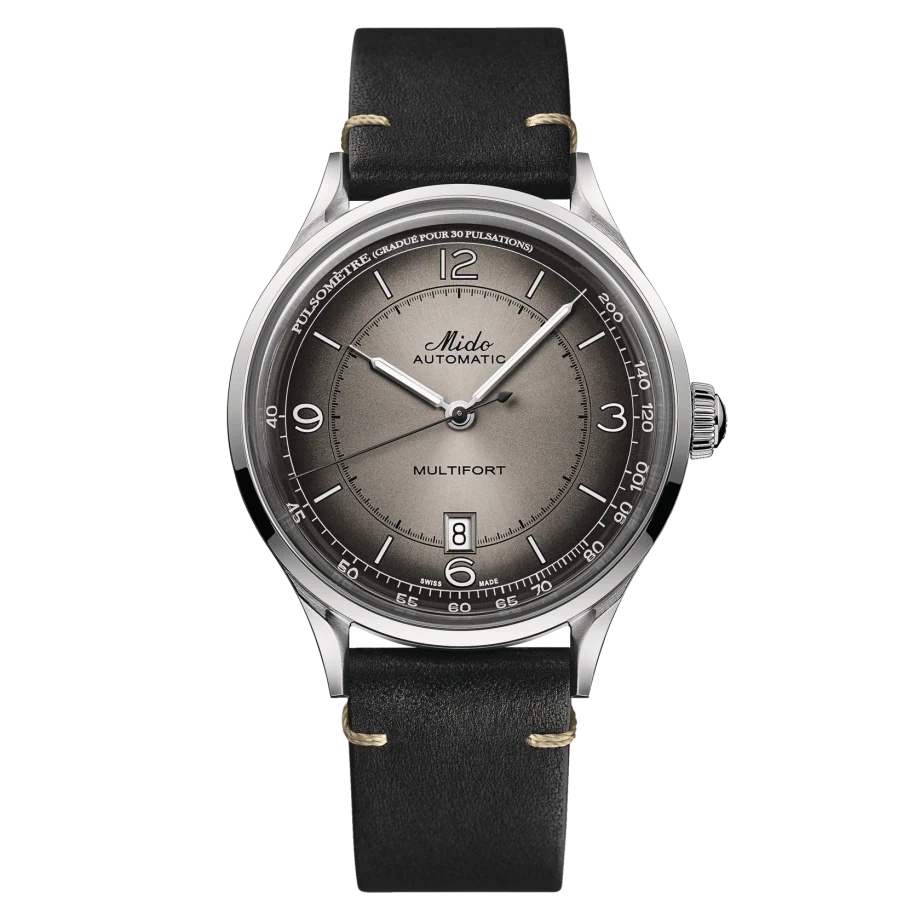 Mido M040.407.16.060.00 : Multifort Patrimony Stainless Steel / Anthracite
