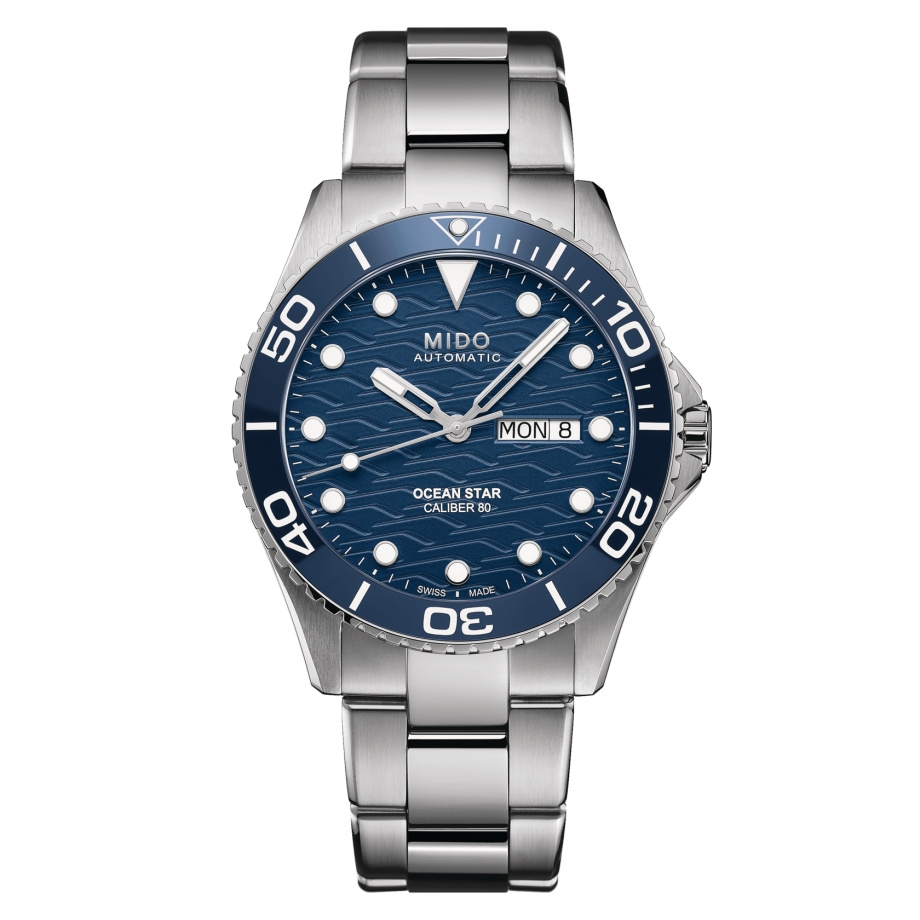 Mido M042.430.11.041.00 : Ocean Star 200C Stainless Steel / Blue / Bracelet