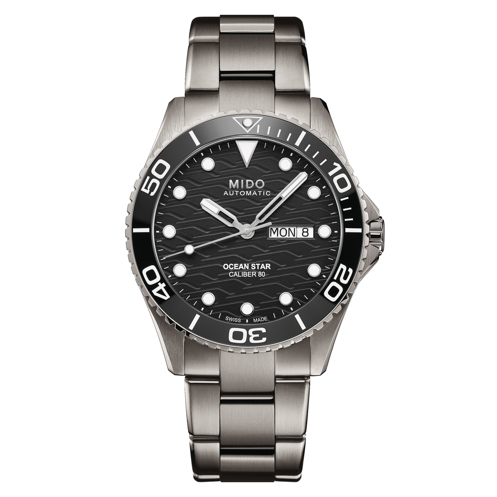 Mido M042.430.44.051.00 : Ocean Star 200 Titanium / Grey / Bracelet