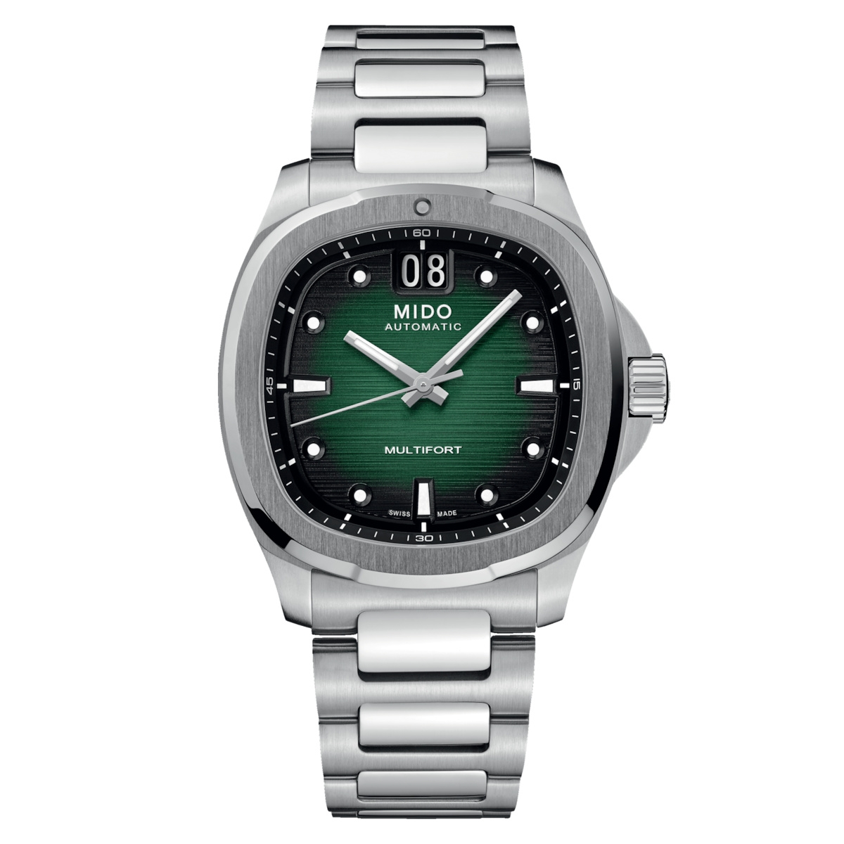 Mido M049.526.11.091.00 : Multifort TV Big Date Stainless Steel / Grey / Bracelet