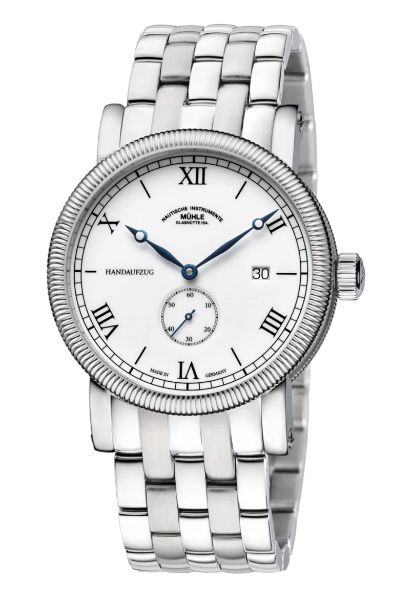 Mühle Glashütte M1-08-11-MB : Teutonia III Handaufzug Kleine Sekunde White / Bracelet