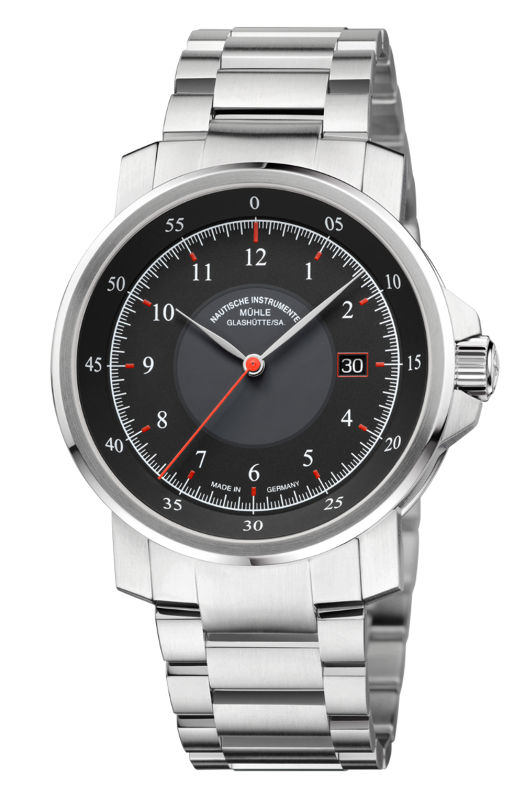 Mühle Glashütte M1-25-53-MB : M 29 Classic Black / Bracelet