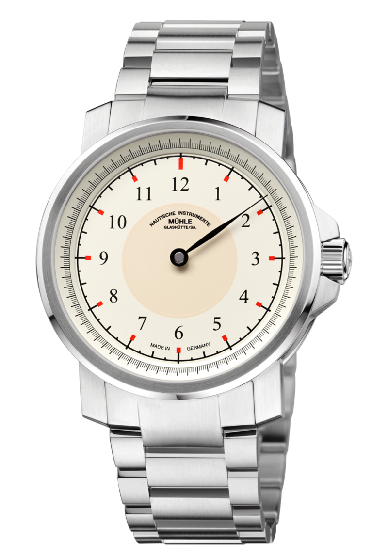 Mühle Glashütte M1-25-59-MB : M 29 Classic Einzeiger Cream / Bracelet