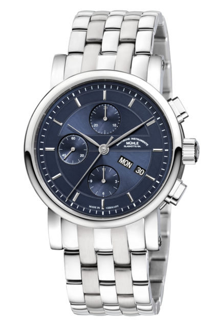 Mühle Glashütte M1-30-92-MB : Teutonia II Chronograph Blue / Bracelet