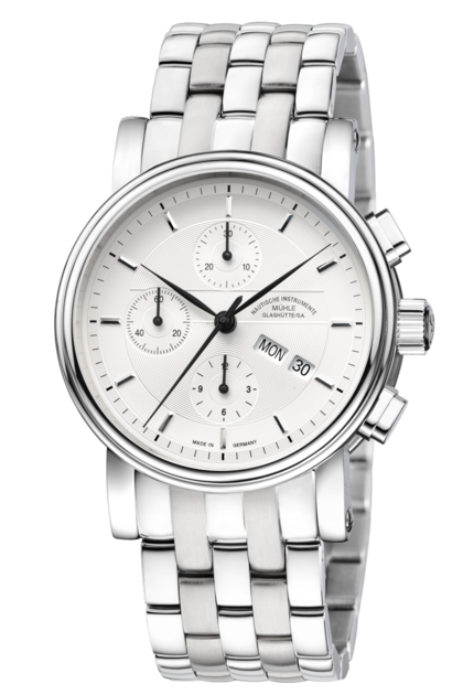 Mühle Glashütte M1-30-95-MB : Teutonia II Chronograph Silver / Bracelet