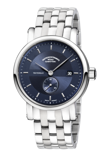 Mühle Glashütte M1-33-42-MB : Teutonia II Kleine Sekunde Blue / Bracelet