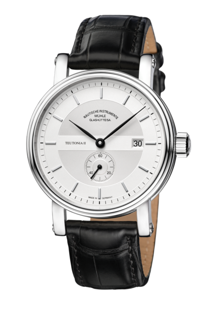 Mühle Glashütte M1-33-45-LB : Teutonia II Kleine Sekunde Silver / Strap