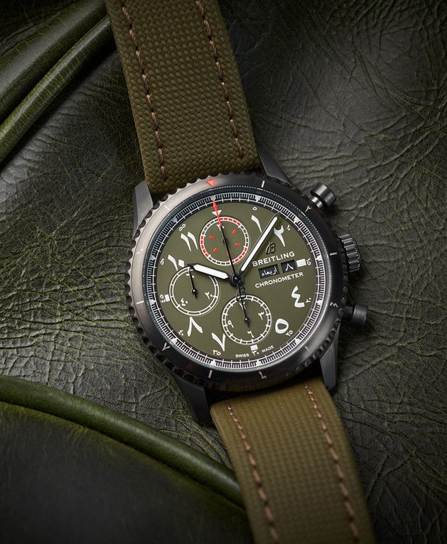 Breitling M133161A1L1X1 : Aviator 8 Chronograph 43 Blacksteel / Middle East Limited Edition