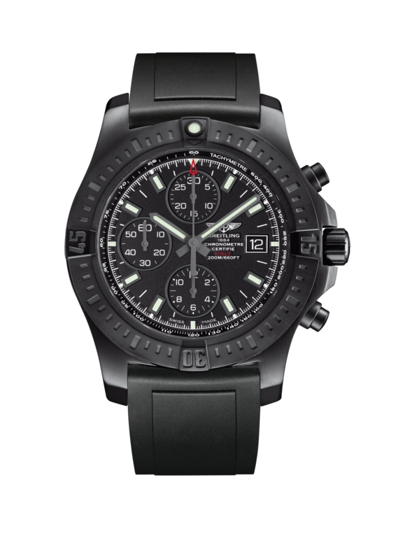 Breitling M1338810.BF01.131S : Colt Chronograph Automatic Blacksteel / Volcano Black / Rubber