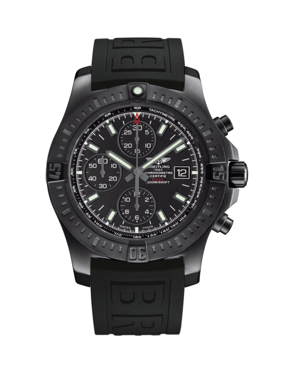 Breitling M1338810.BF01.152S : Colt Chronograph Automatic Blacksteel / Volcano Black / Rubber