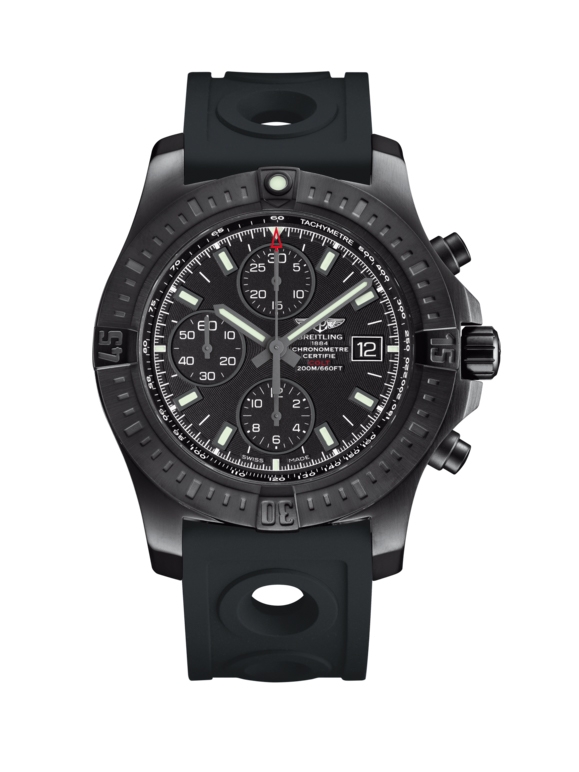 Breitling M1338810.BF01.227S : Colt Chronograph Automatic Blacksteel / Volcano Black / Rubber