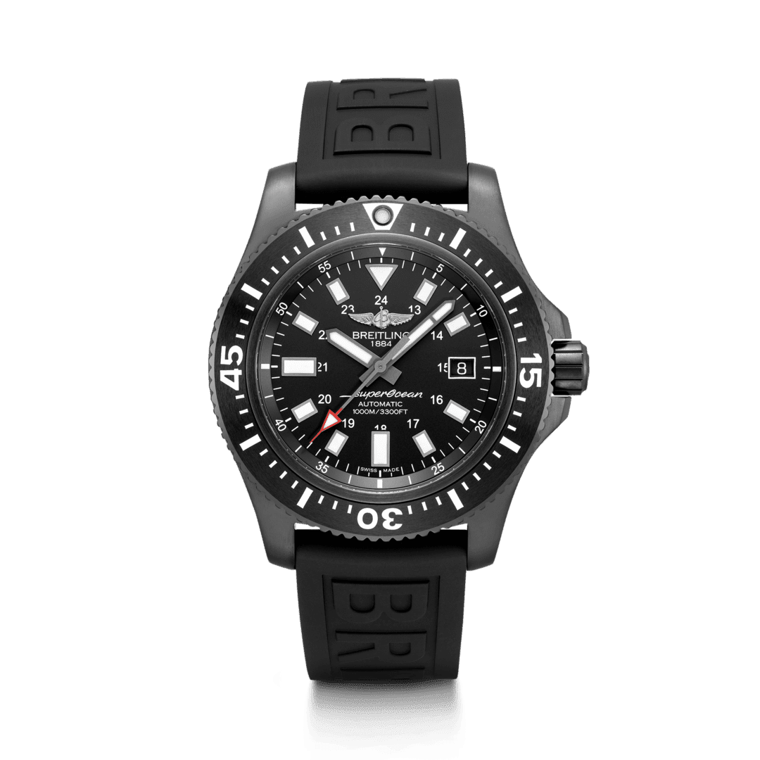 Breitling M17393131B1S1 : Superocean 44 Special Blacksteel / Black / Rubber / Folding
