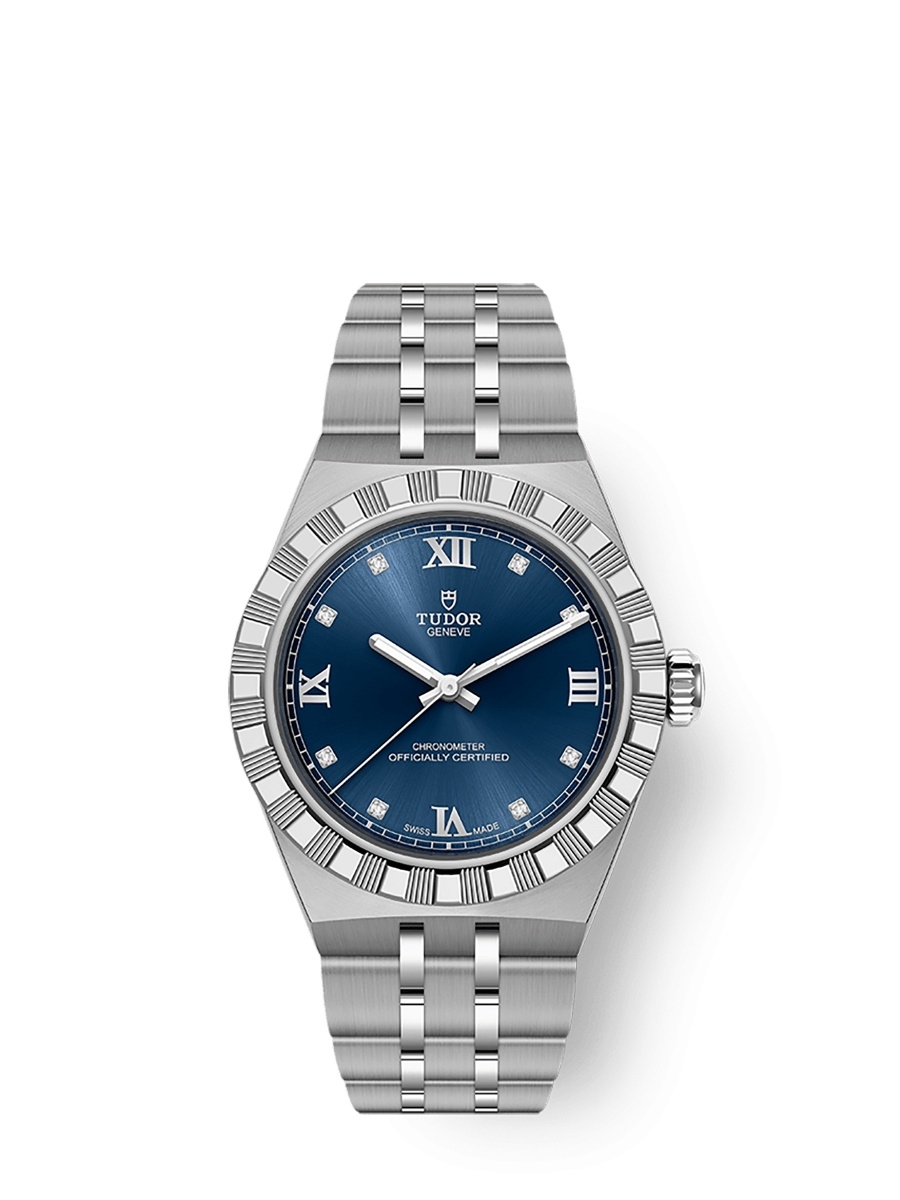 Tudor M2830A1A0-0001 : Royal Day-Date 30 Stainless Steel / Blue Diamond