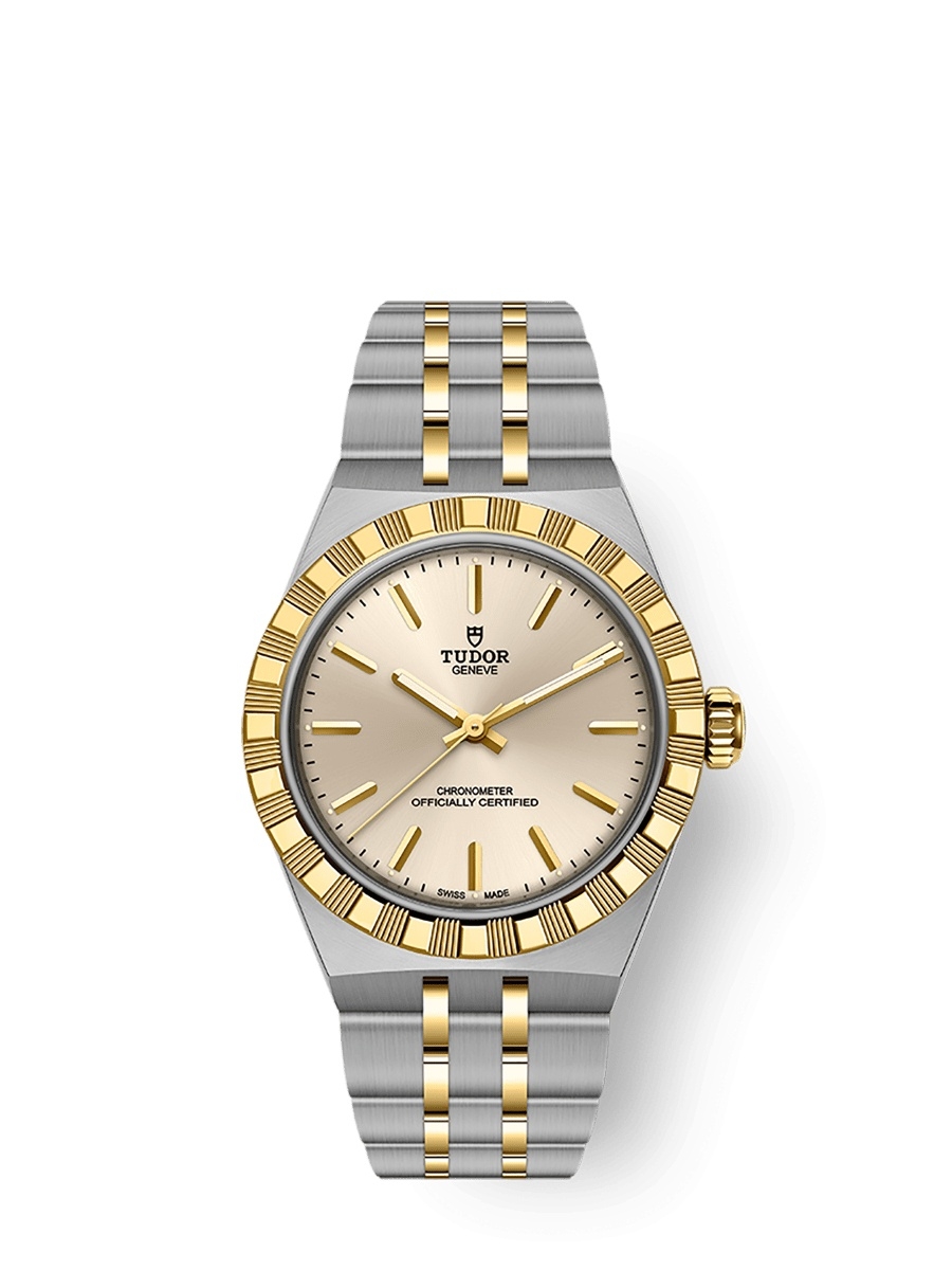 Tudor M2830A1A3-0003 : Royal Day-Date 30 Stainless Steel - Yellow Gold / Ivory