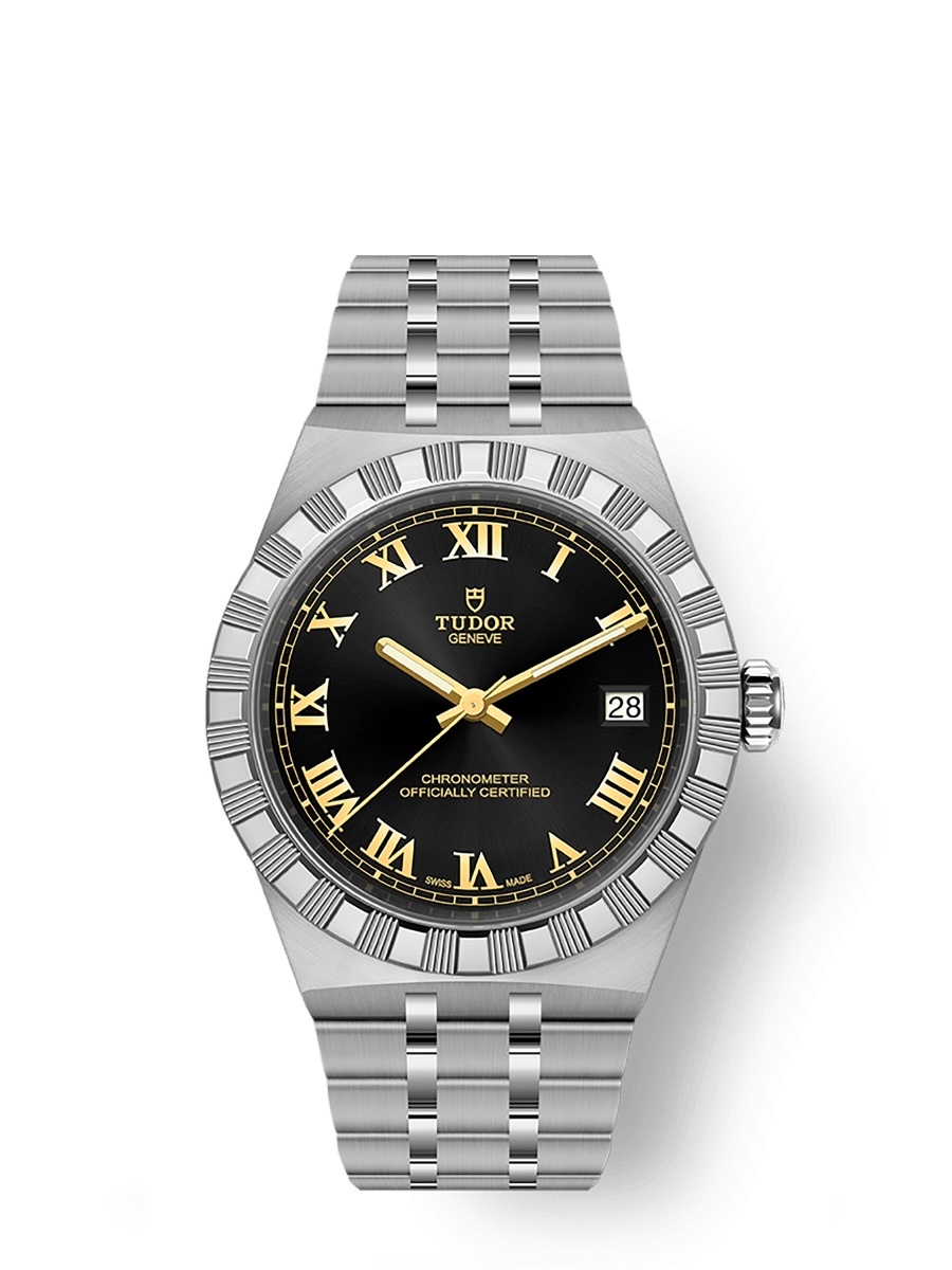 Tudor M2836C1A0-0101 : Royal Day-Date 36 Stainless Steel / Black Roman