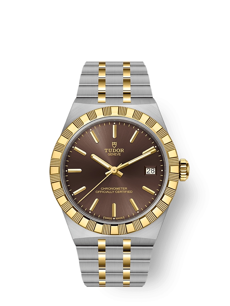 Tudor M2836C1A3-0001 : Royal Day-Date 36 Stainless Steel - Yellow Gold / Brown