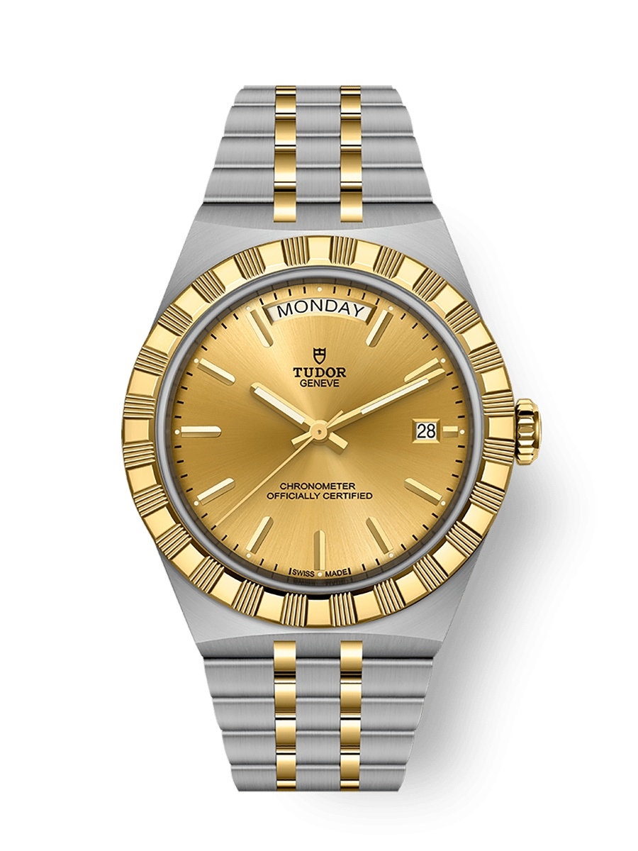 Tudor M2840D1A3-0002 : Royal Day-Date 40 Stainless Steel - Yellow Gold / Champagne