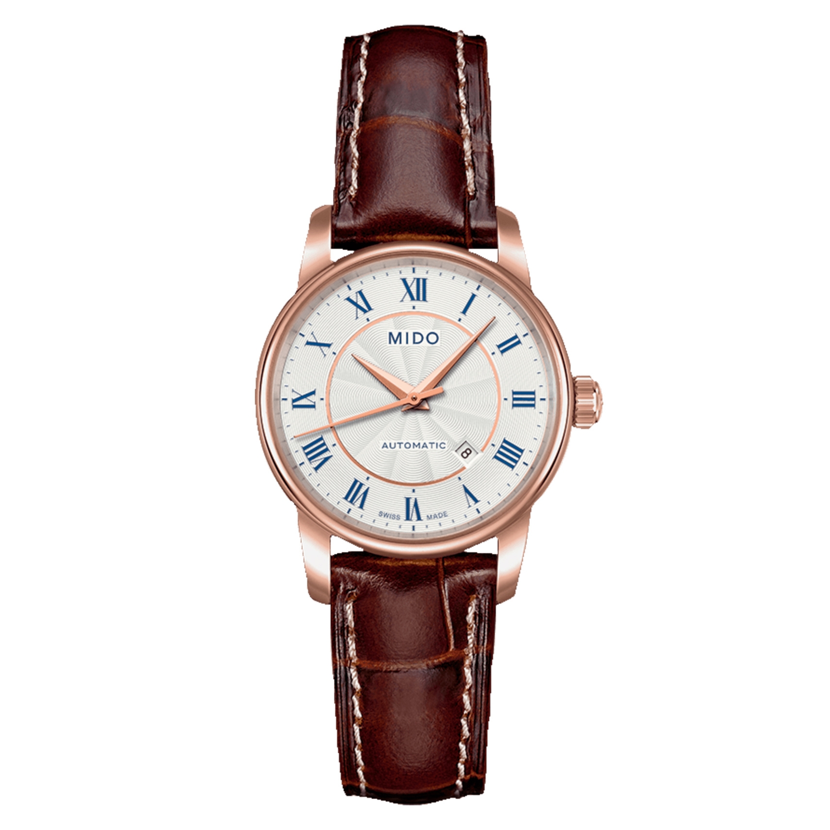 Mido M7600.2.21.8 : Baroncelli Tradition Lady Rose Gold / Silver
