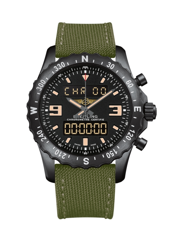 Breitling M7836622.BD39.105W : Chronospace Military Blacksteel / Volcano Black / Military