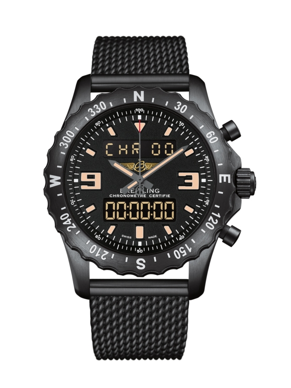 Breitling  M7836622.BD39.159M : Chronospace Military Blacksteel / Volcano Black / Bracelet