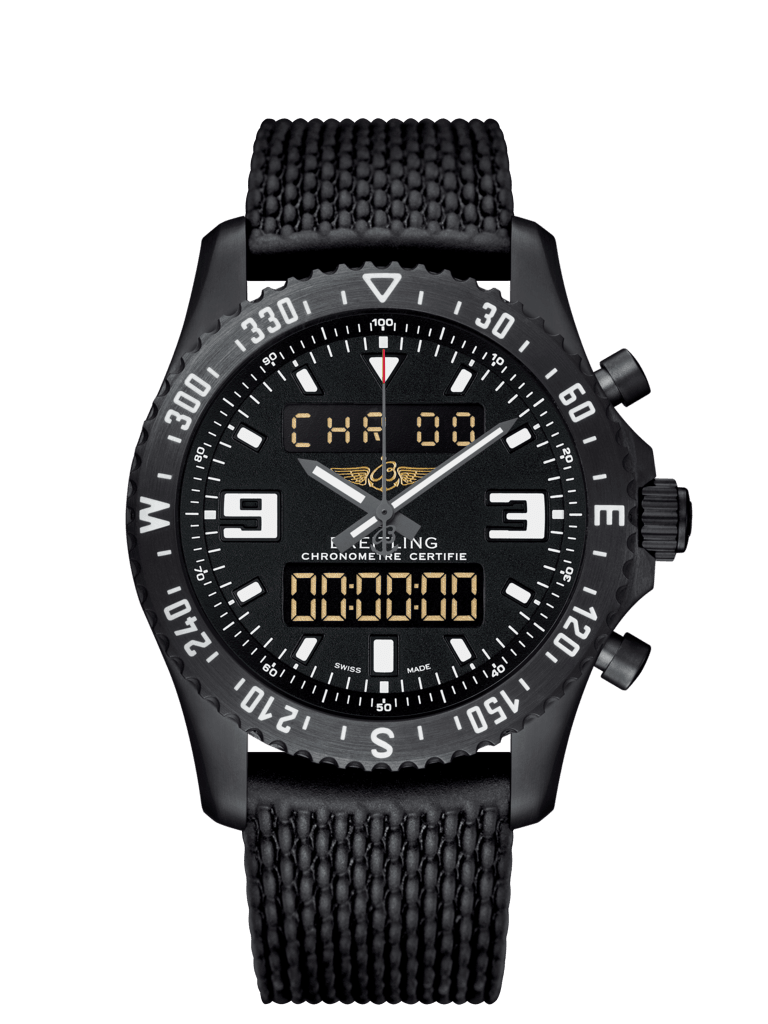 Breitling M78367101B1S1 : Chronospace Military Blacksteel / Volcano Black / Rubber / Folding