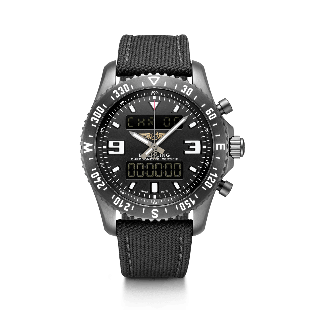 Breitling M78367101B1W1 : Chronospace Military Blacksteel / Volcano Black / Military / Pin
