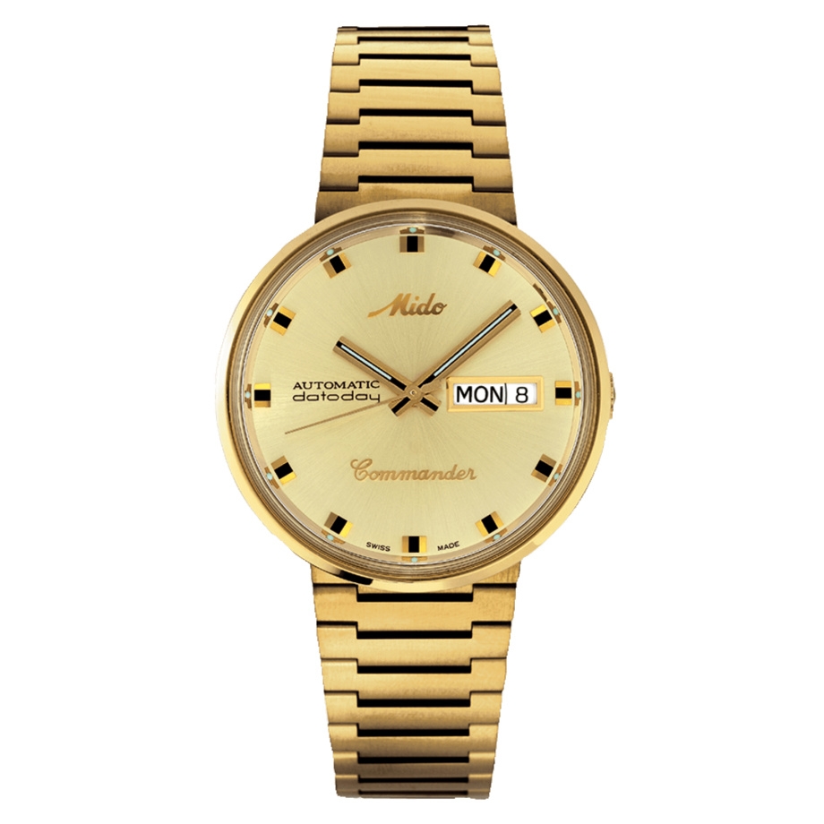 Mido M8429.3.22.23 : Commander 1959 Yellow Gold / Champagne / Bracelet