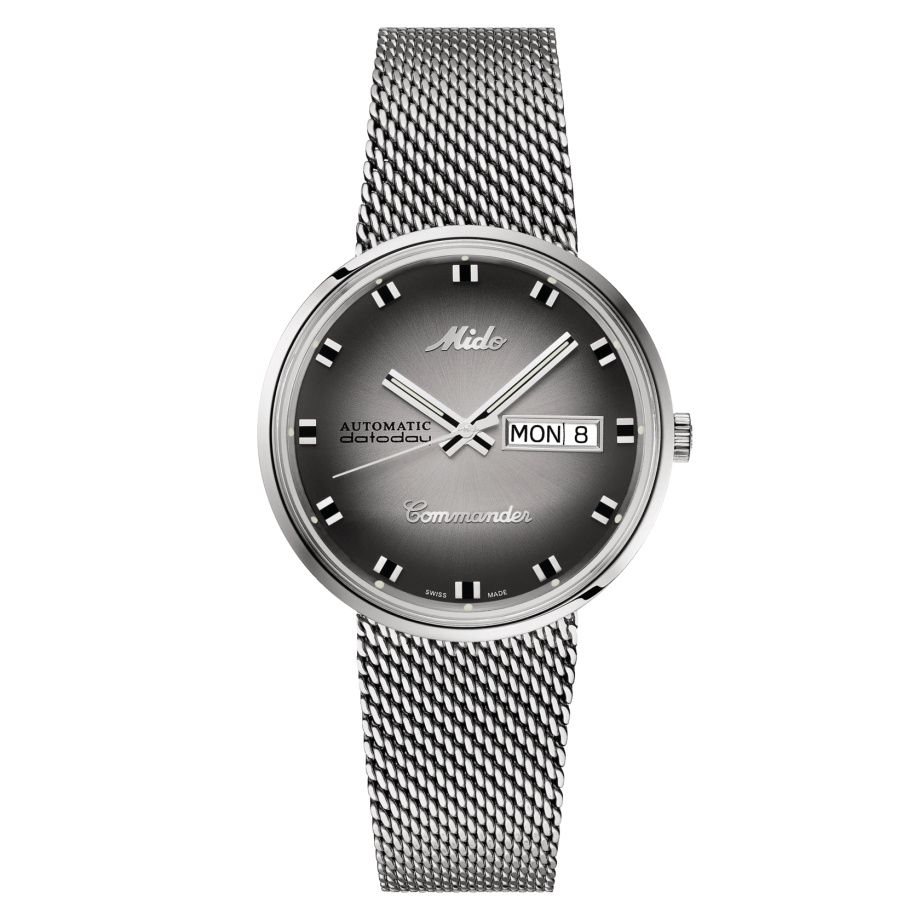 Mido M8429.4.27.11 : Commander Shade Stainless Steel / Grey / Bracelet