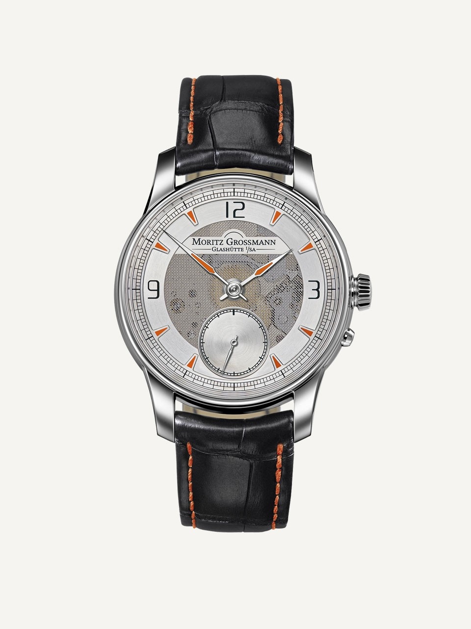 Moritz Grossmann MG-000709 : Atum Pure M Stainless Steel / Orange