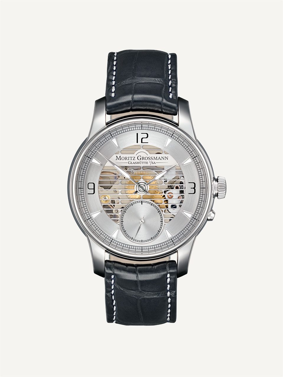 Moritz Grossmann MG-001091 : Atum Pure L Stainless Steel / White