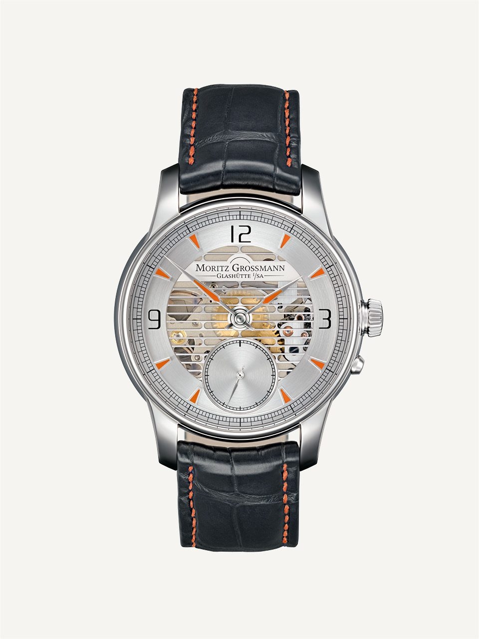 Moritz Grossmann MG-001094 : Atum Pure L Stainless Steel / Orange