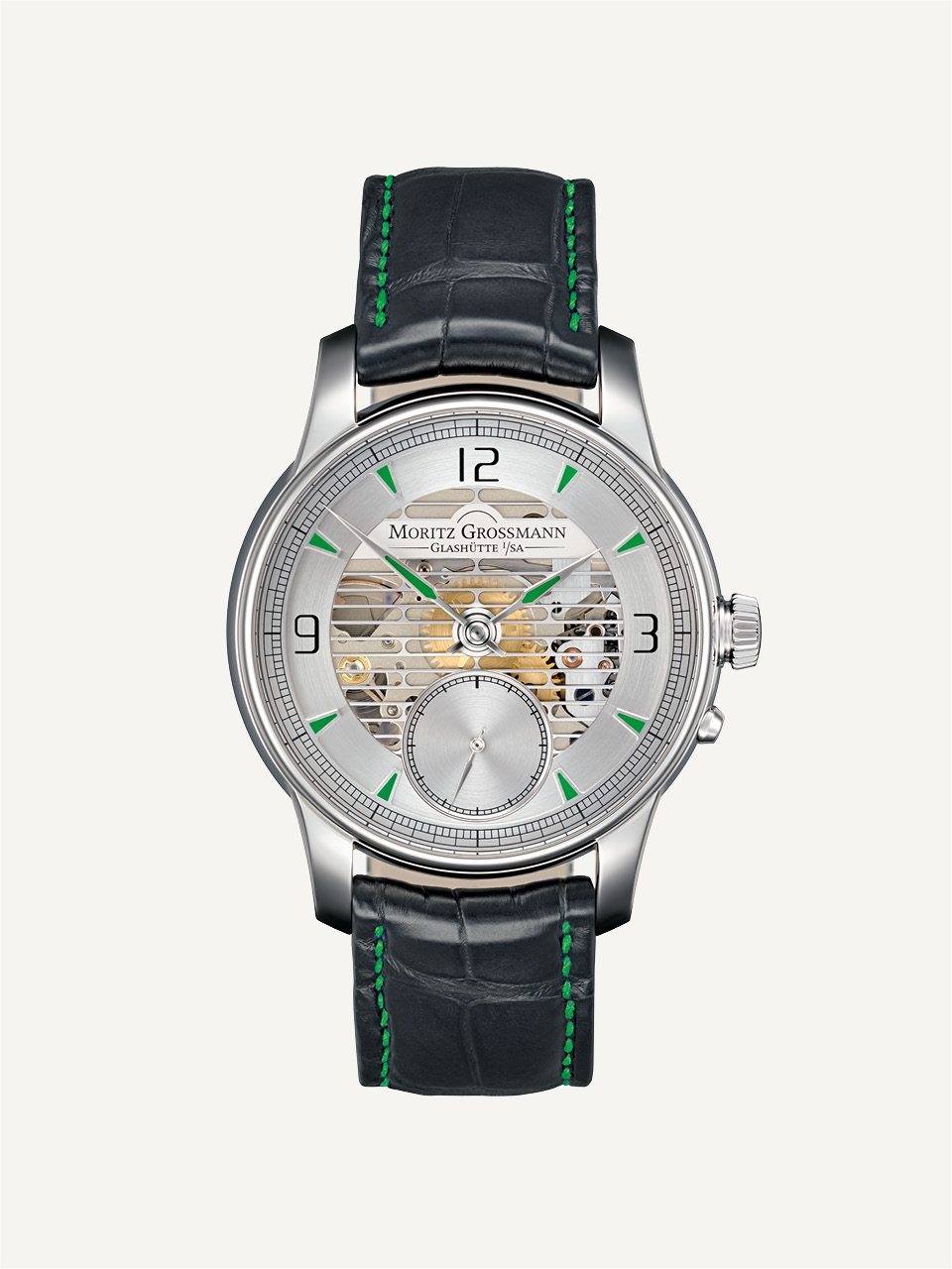 Moritz Grossmann MG-001097 : Atum Pure L Stainless Steel / Green