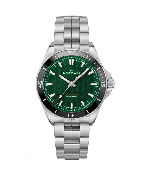 Norqain NN1001SC1CA/EB101-SS : Adventure Neverest 40 Stainless Steel / Green / Bracelet