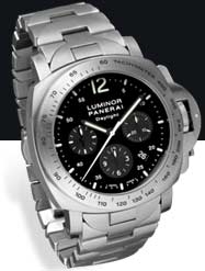 Panerai PAM00236 : Luminor Chrono Daylight Black Bracelet